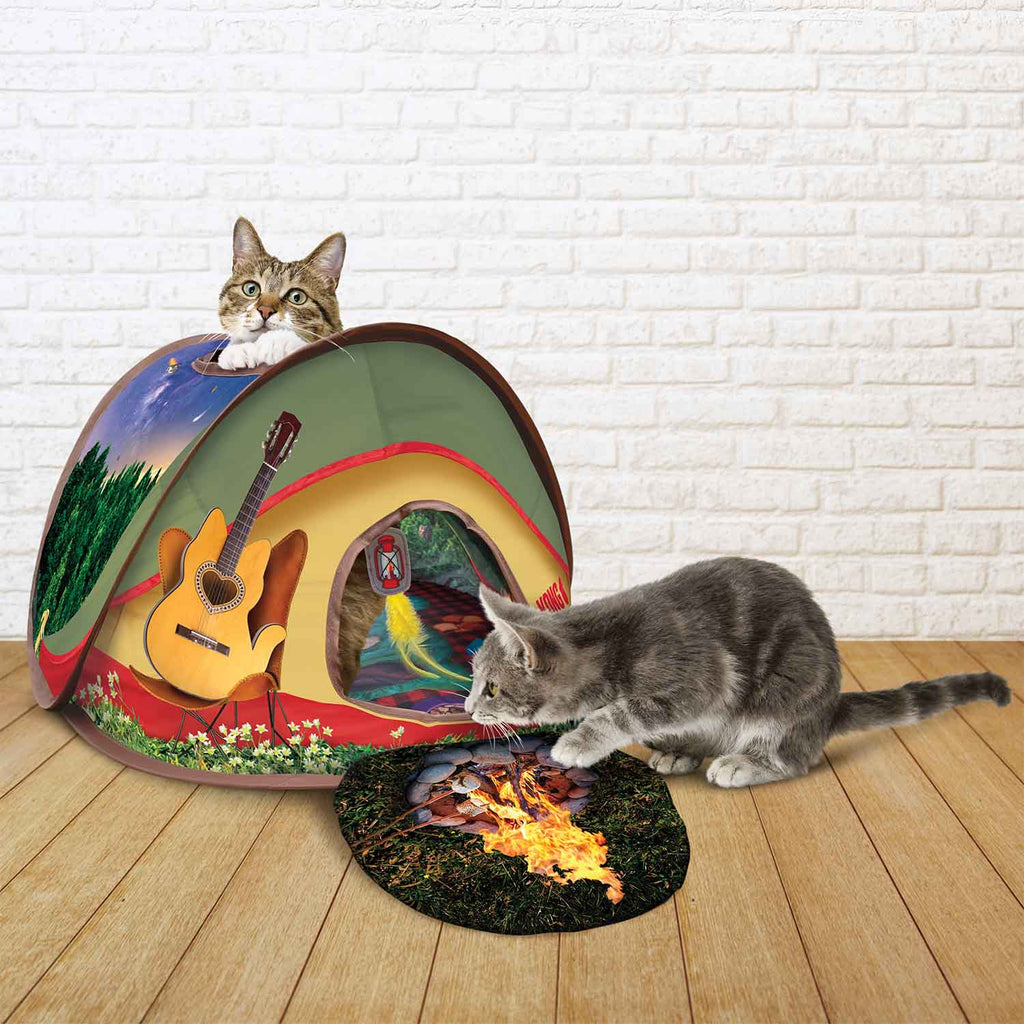 KONG Play Spaces Glamping Tent for Cats - FurrowpetstoreToysJeffers