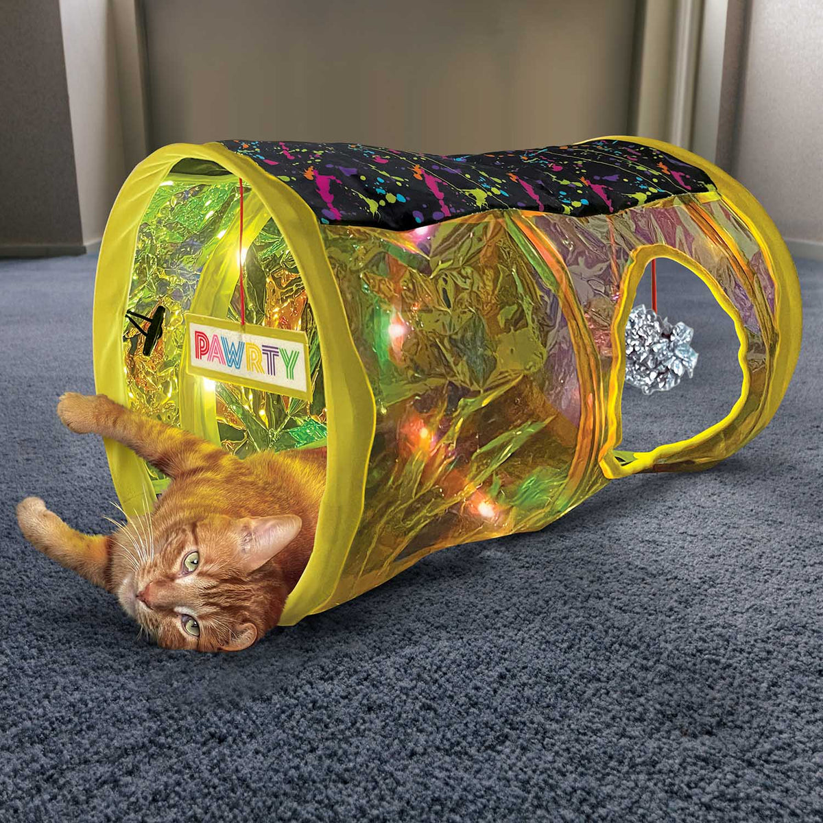 KONG Play Spaces Rave Cave Cat Tunnel - FurrowpetstoreToysJeffers