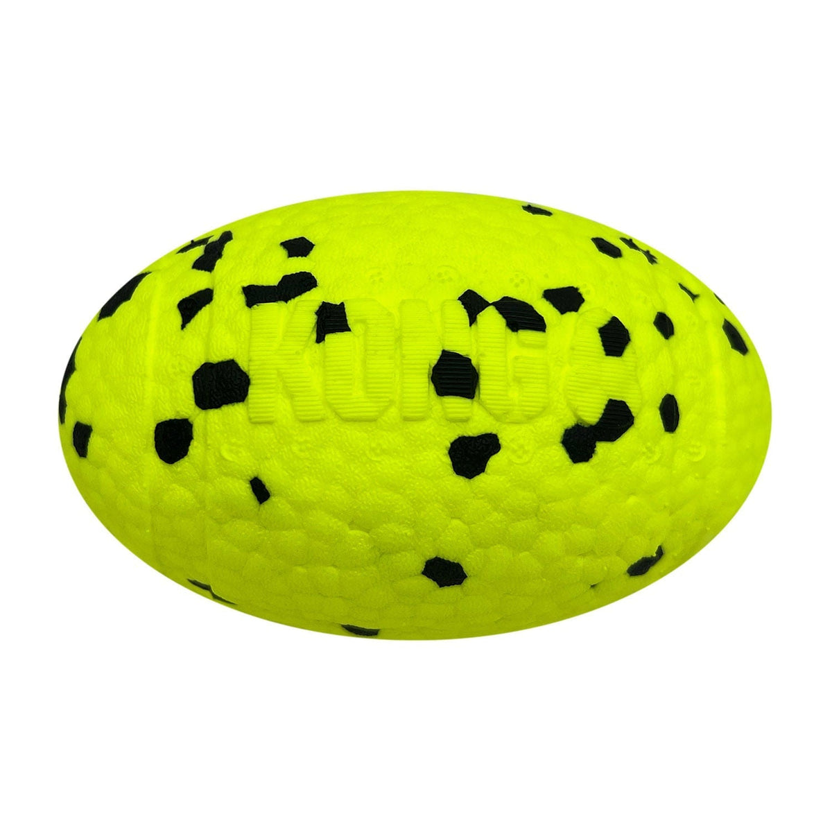 Yellow KONG Reflex football dog toy