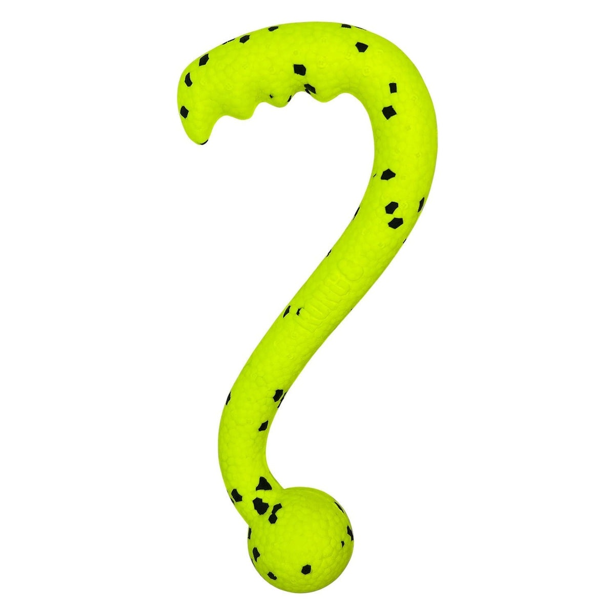 Yellow KONG Reflex tug and fetch ring dog toy