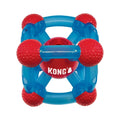 Red and blue KONG Rewards Tinker treat dispensing dog toy