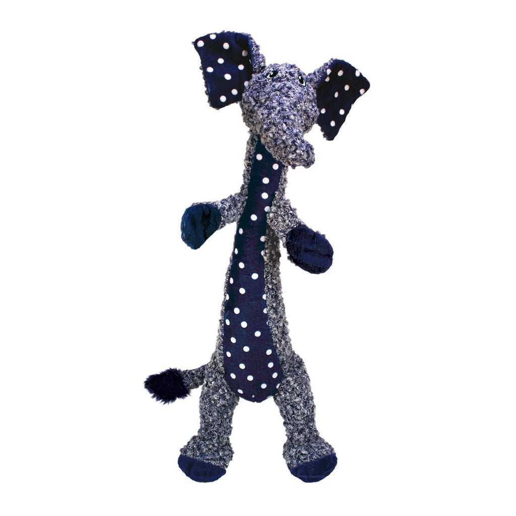 KONG Shakers Luvz long plush elephant dog toy