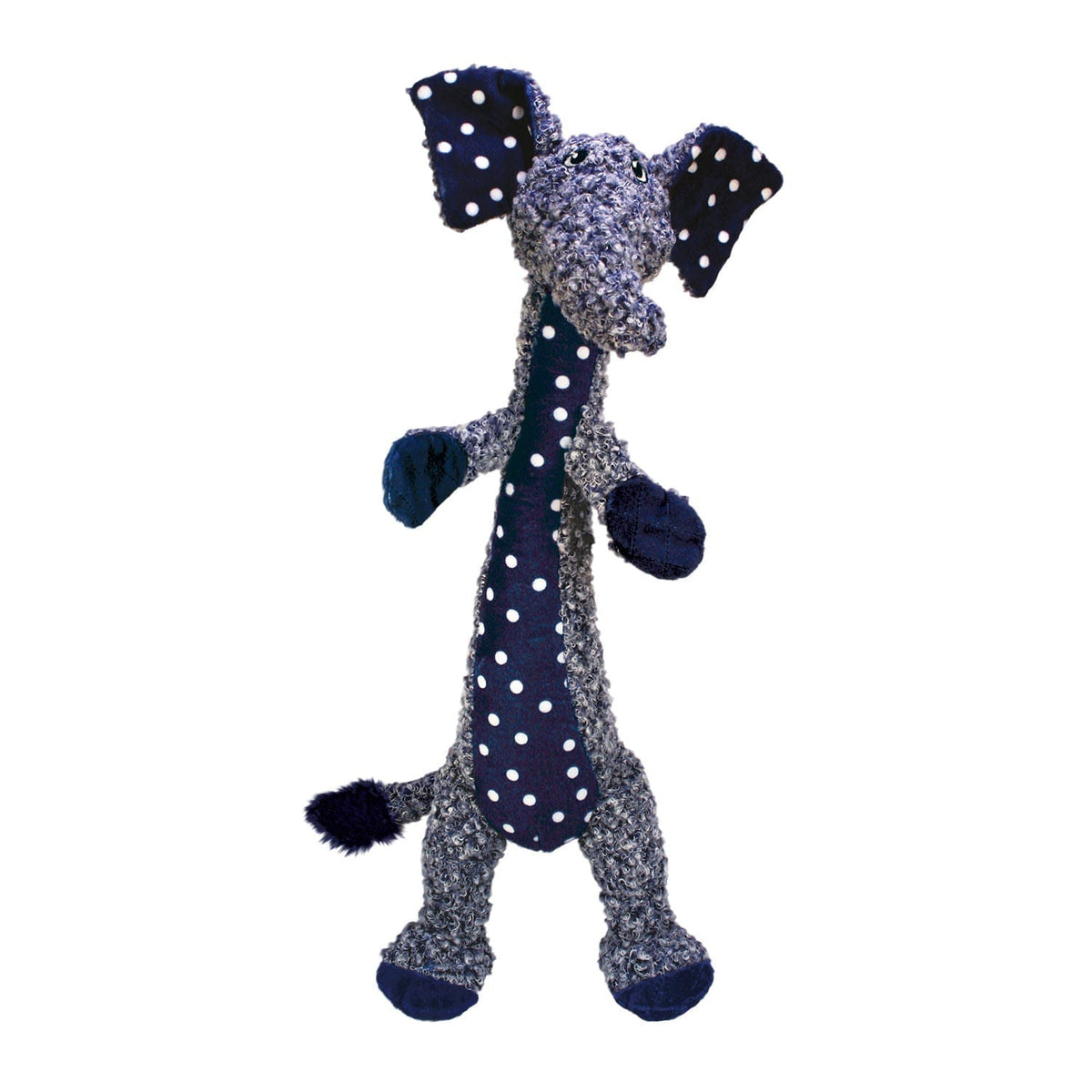 KONG Shakers Luvz long plush elephant dog toy