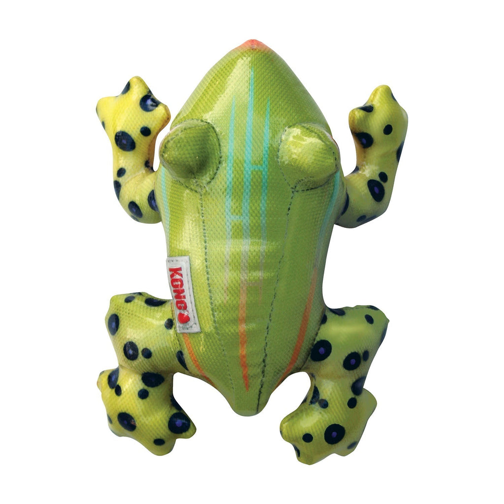 KONG Shieldz Tropics frog shaped dog toy