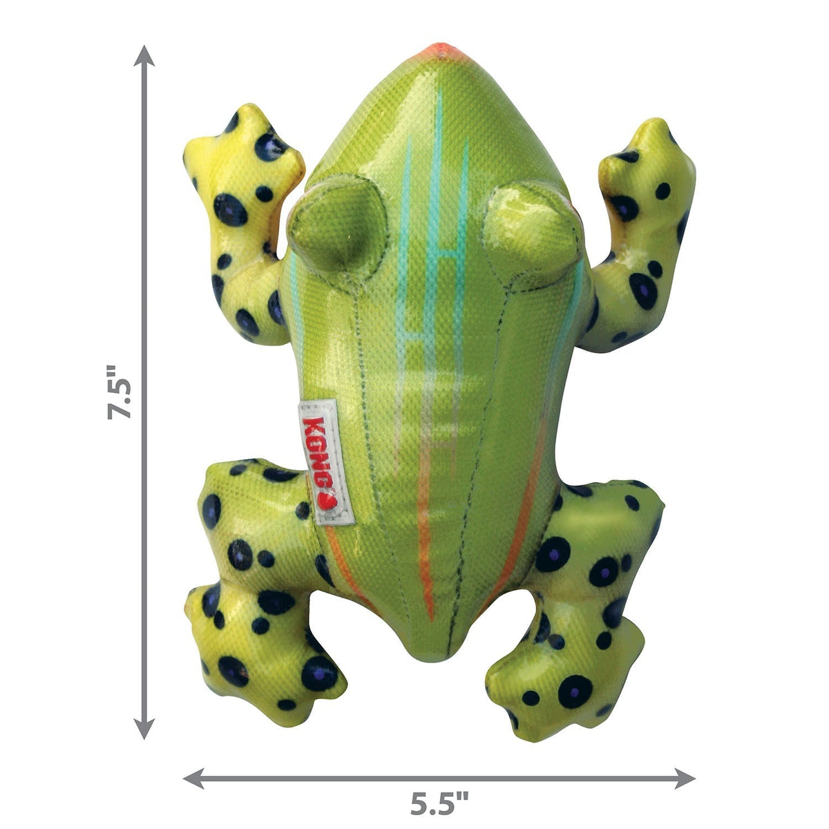 KONG Shieldz Tropics Frog Dog Toy, Medium - FurrowpetstoreToysJeffers