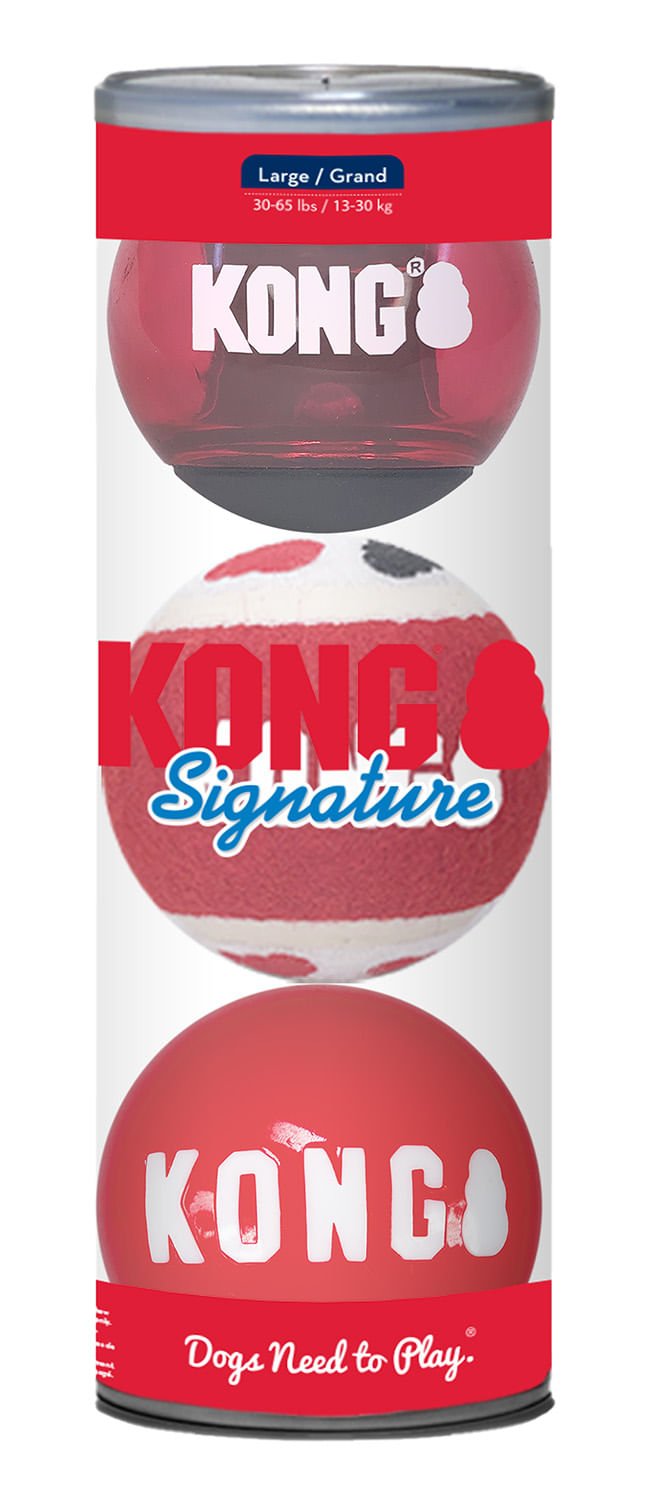 KONG Signature Fetch Balls Multi-Pack