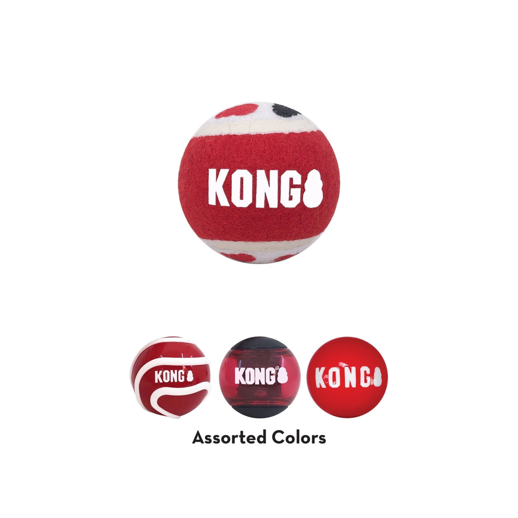 KONG Signature Fetch Balls Multi-Pack