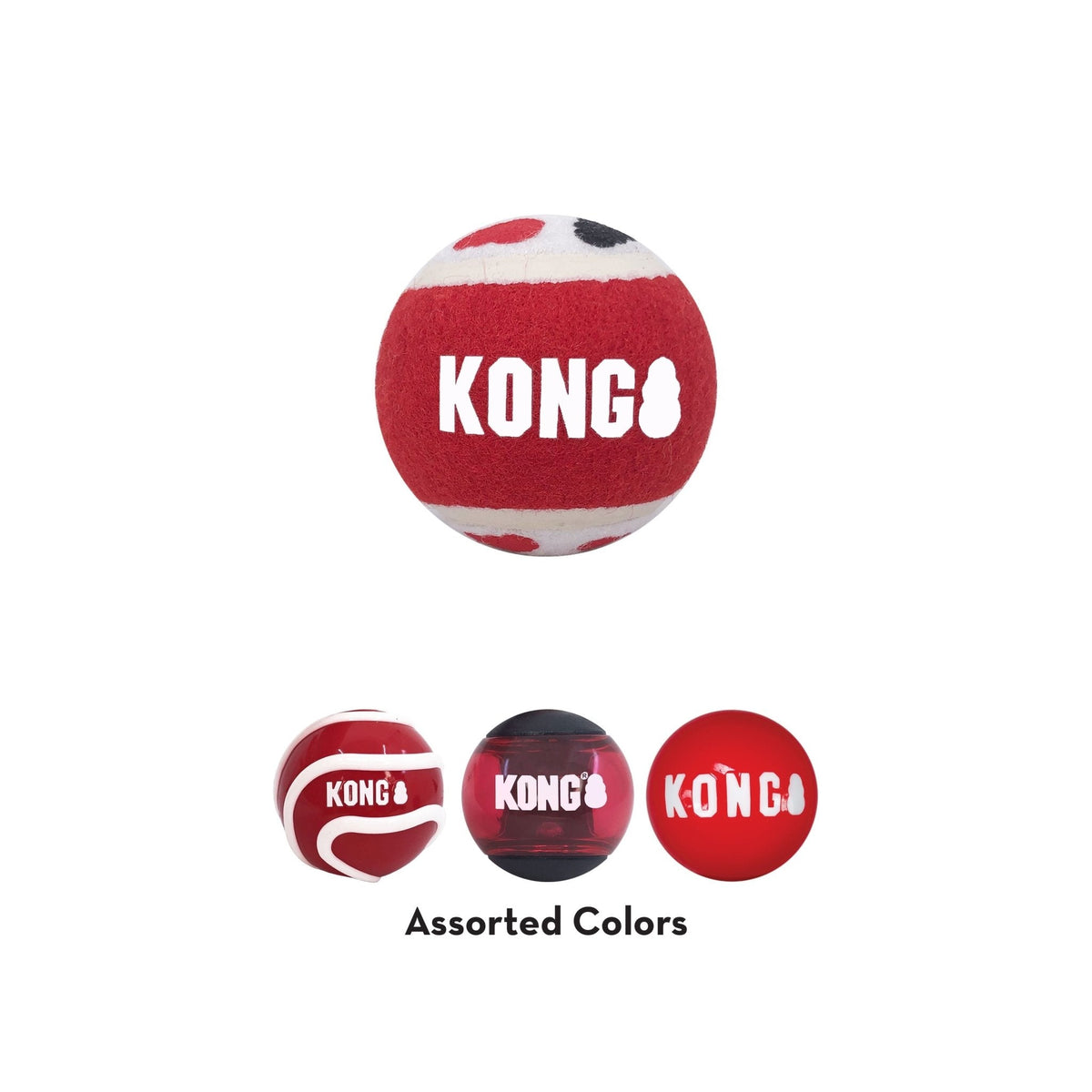 KONG Signature Fetch Balls Multi-Pack