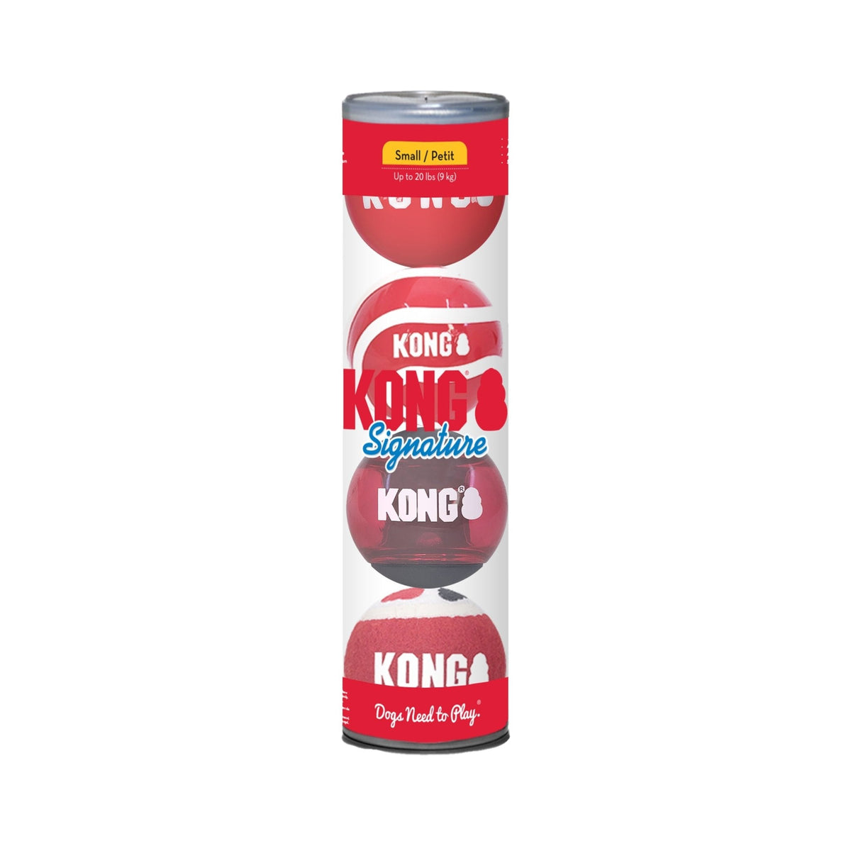 KONG Signature Fetch Balls Multi-Pack