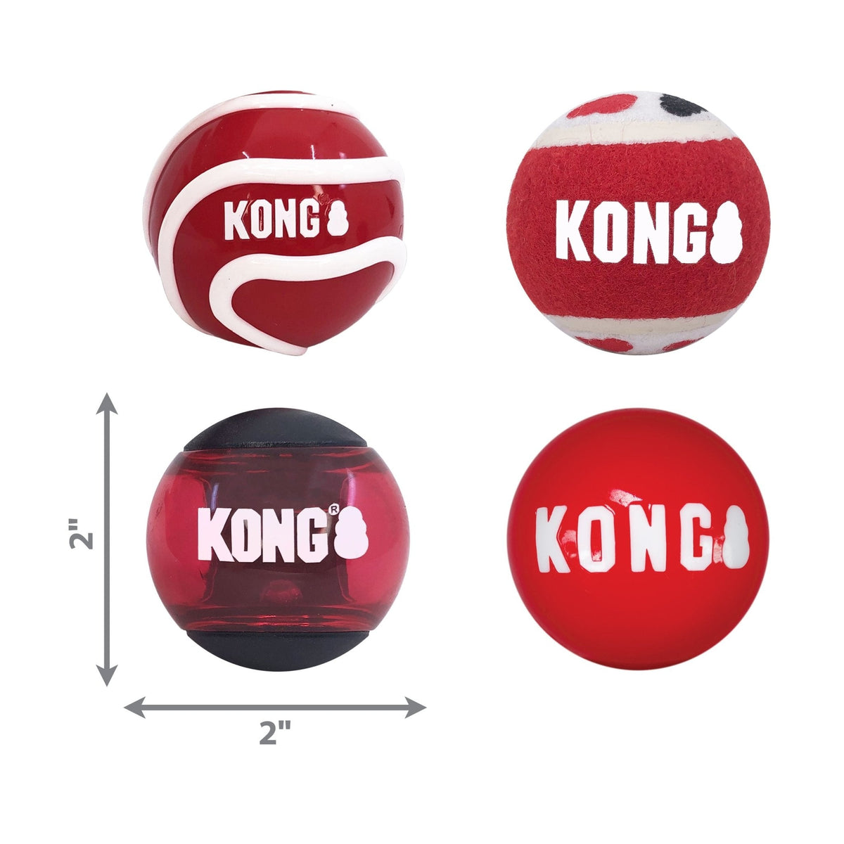 KONG Signature Fetch Balls Multi-Pack