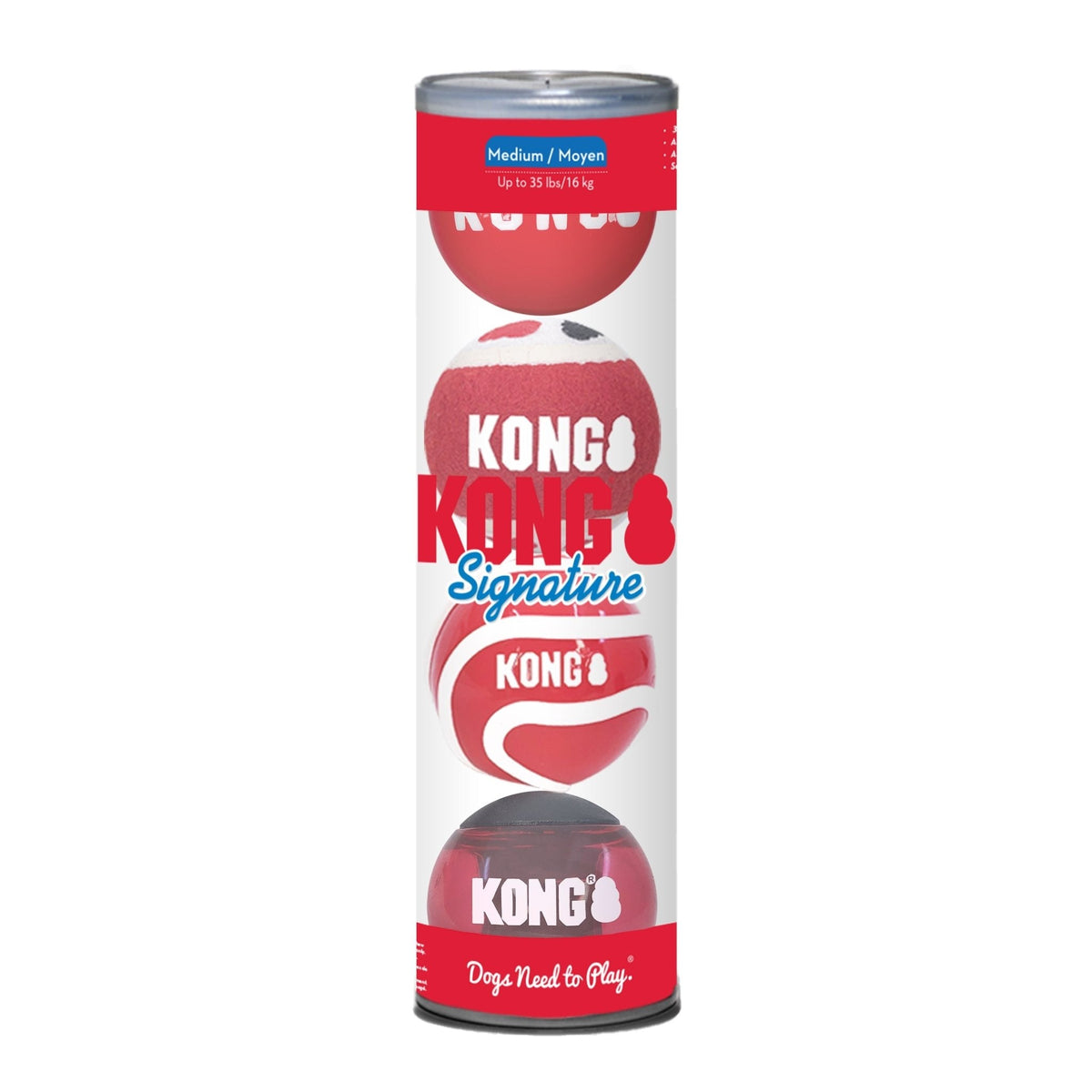 KONG Signature fetch balls multi-pack
