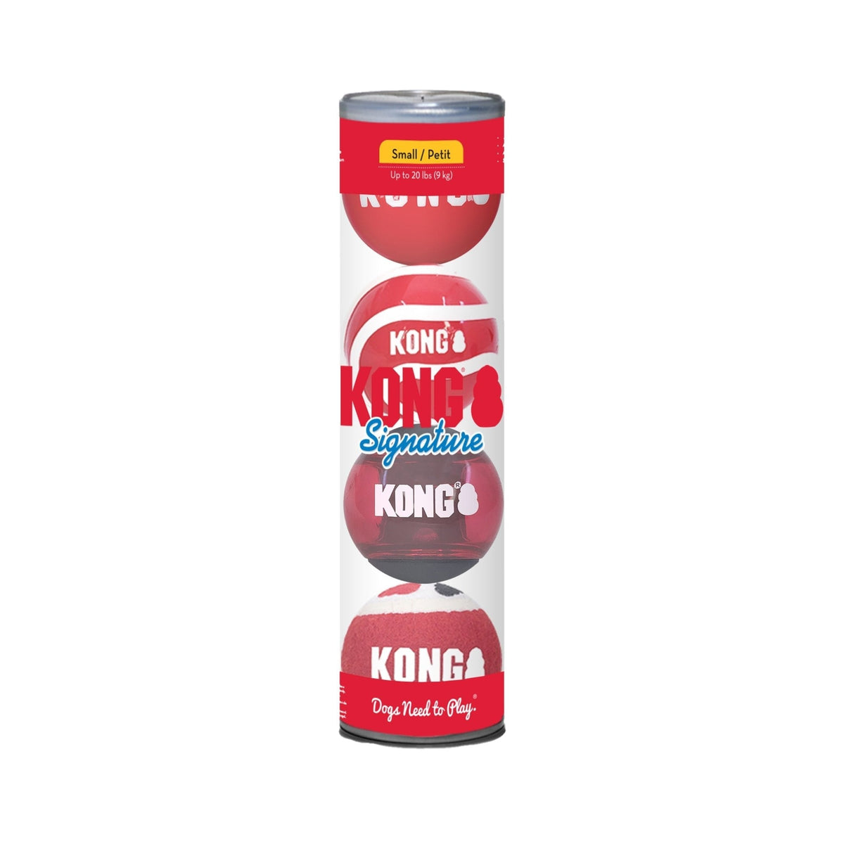 KONG Signature Fetch Balls Multi-Pack - FurrowpetstoreToysJeffers