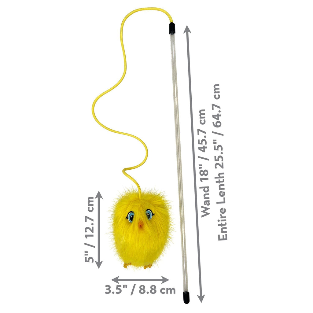 KONG Teaser Chirps Chick Cat Wand - FurrowpetstoreToysJeffers