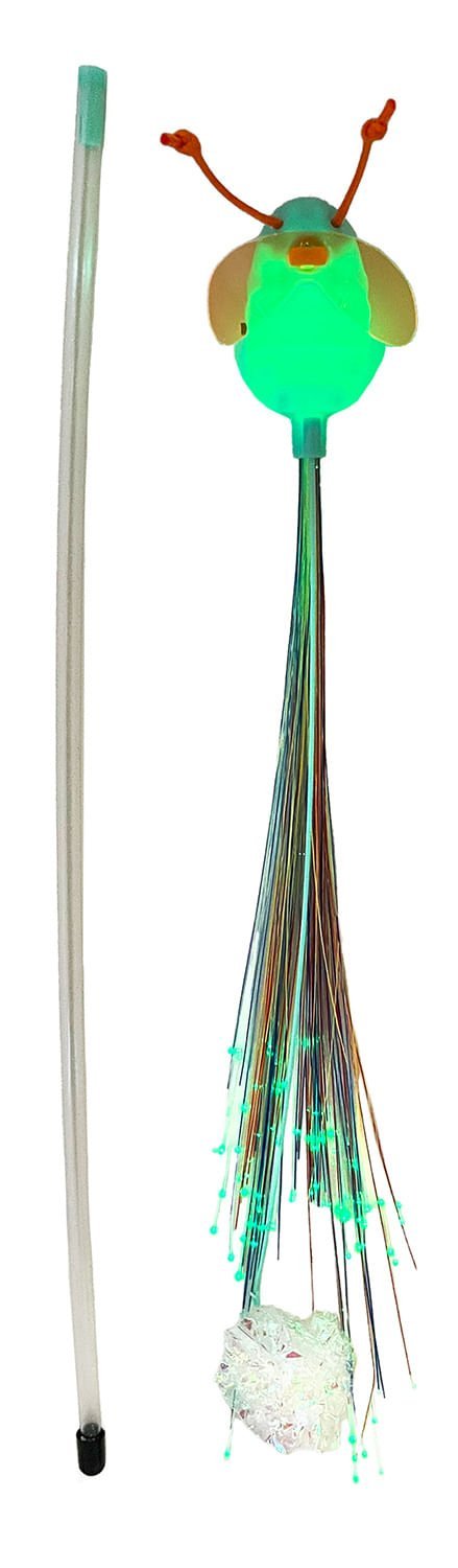KONG Teaser Glow Firefly Wand Cat Toy - FurrowpetstoreToysJeffers