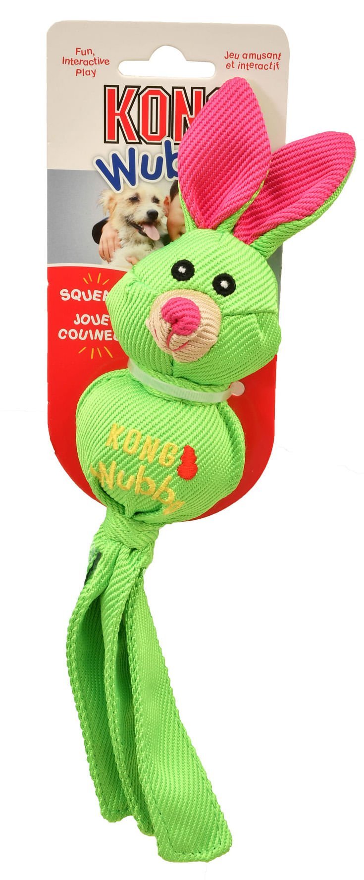 KONG Wubba Ballistic Friends nylon character tug toy
