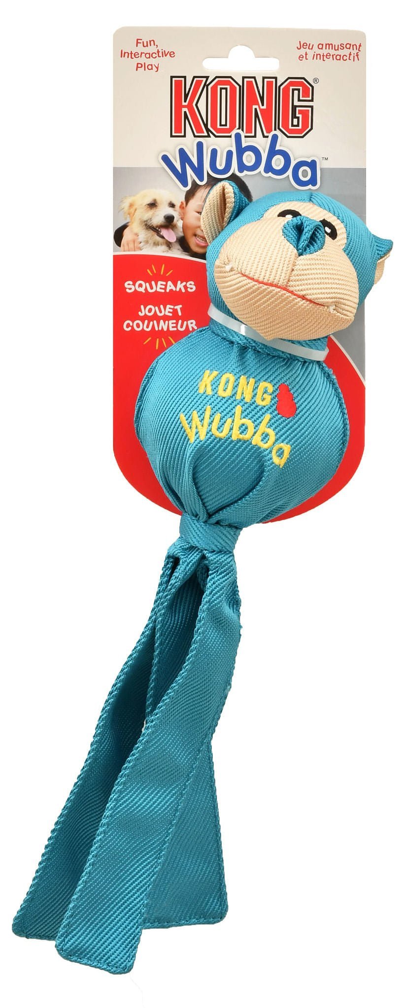 KONG Wubba Ballistic Friends Squeaker Dog Toy - FurrowpetstoreToysJeffers