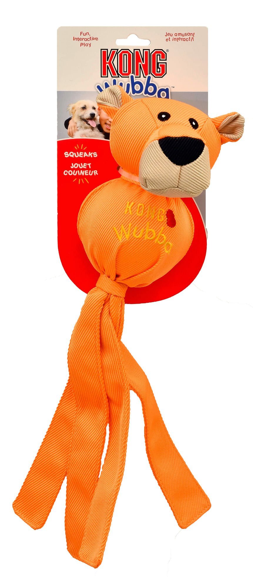 KONG Wubba Ballistic Friends Squeaker Dog Toy - FurrowpetstoreToysJeffers