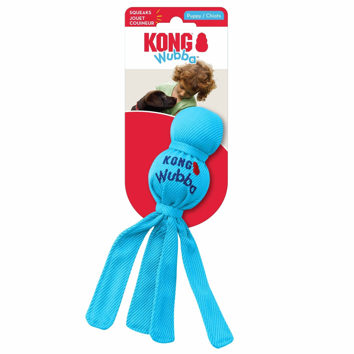 KONG Wubba Squeaky Tug & Fetch Dog Toy - FurrowpetstoreToysJeffers