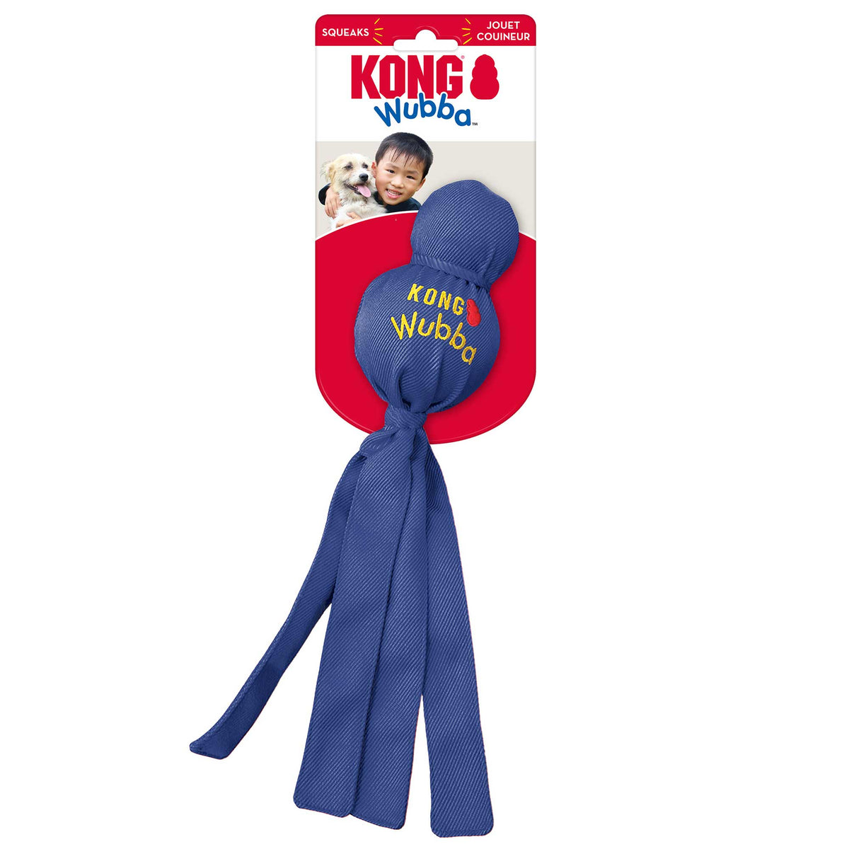 KONG Wubba Squeaky Tug & Fetch Dog Toy - FurrowpetstoreToysJeffers