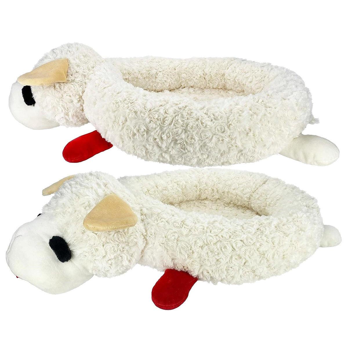 Lamb Chop Cuddly Round Dog Bed, 27 Inch - FurrowpetstoreBeds & FurnitureJeffers