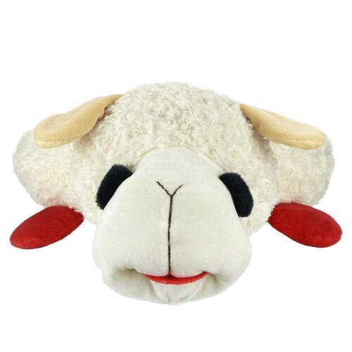 Round Lamb Chop character dog bed, 27 inches
