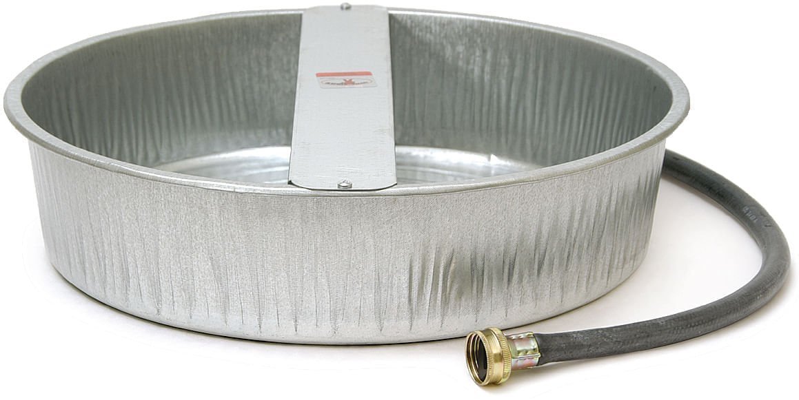 Little Giant EverFull galvanized automatic dog waterer bowl