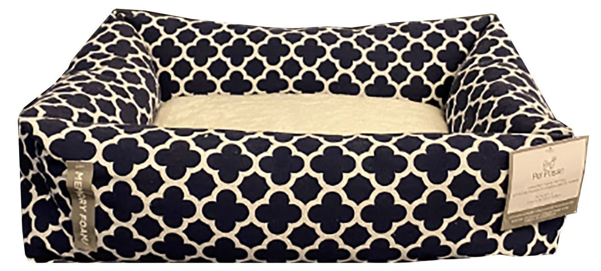 Memory Foam Rectangle Pet Bed with Sherpa Lining - FurrowpetstoreBeds & FurnitureJeffers
