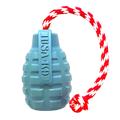 Steel blue USA-K9 grenade rubber dog toy