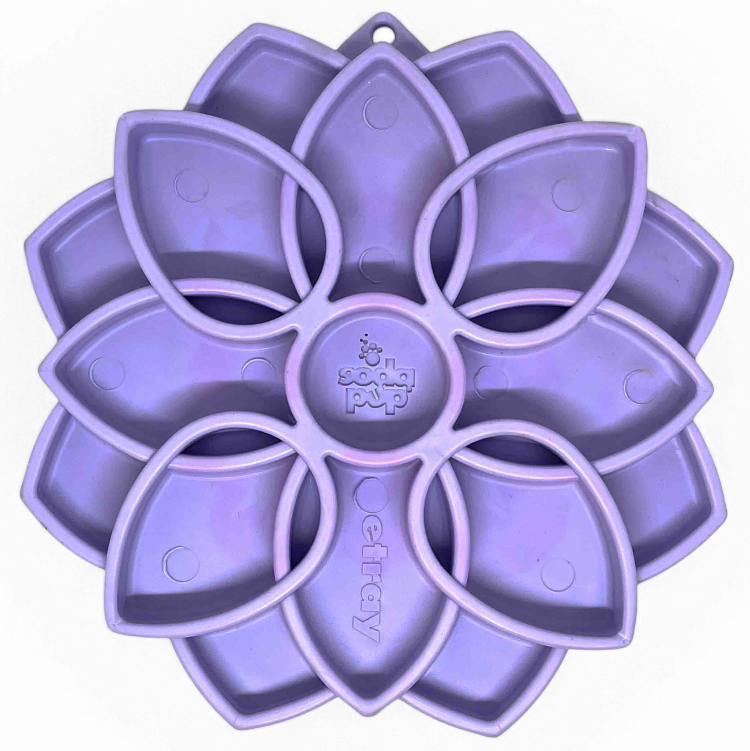 SodaPup Mandala Softie eTray slow feeder with suction cups