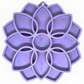 SodaPup Mandala Softie eTray slow feeder with suction cups