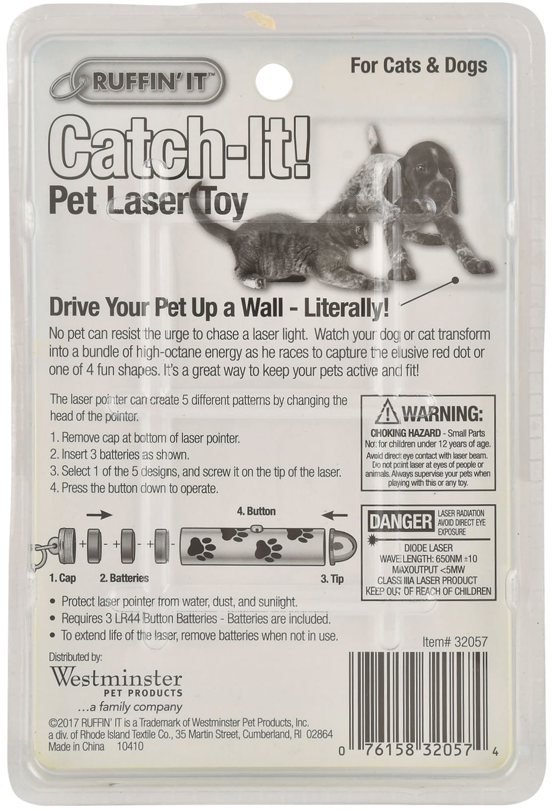 Ruffin' It Catch-It! 5-Way Laser Toy for Cats & Dogs