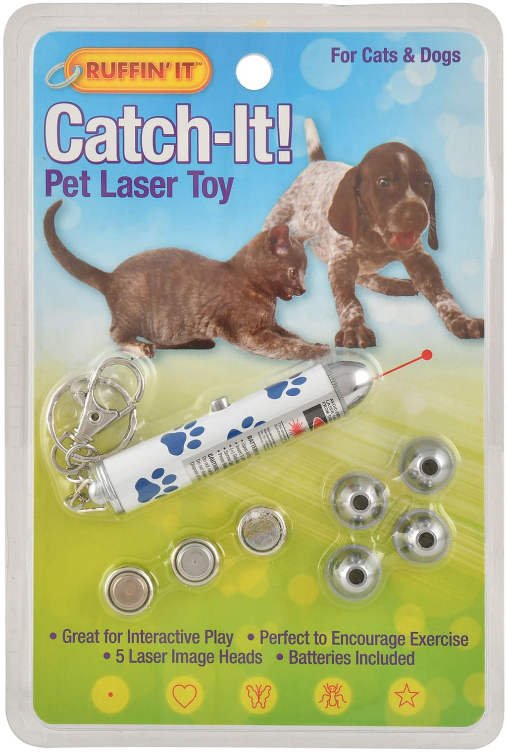 Ruffin' It Catch-It 5-way laser pointer pet toy