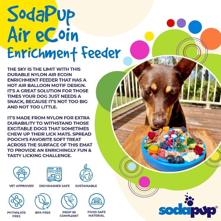 SodaPup Air eCoin Nylon Lick Disc - FurrowpetstoreBowls, Feeding & EnrichmentSodaPup/True Dogs, LLC