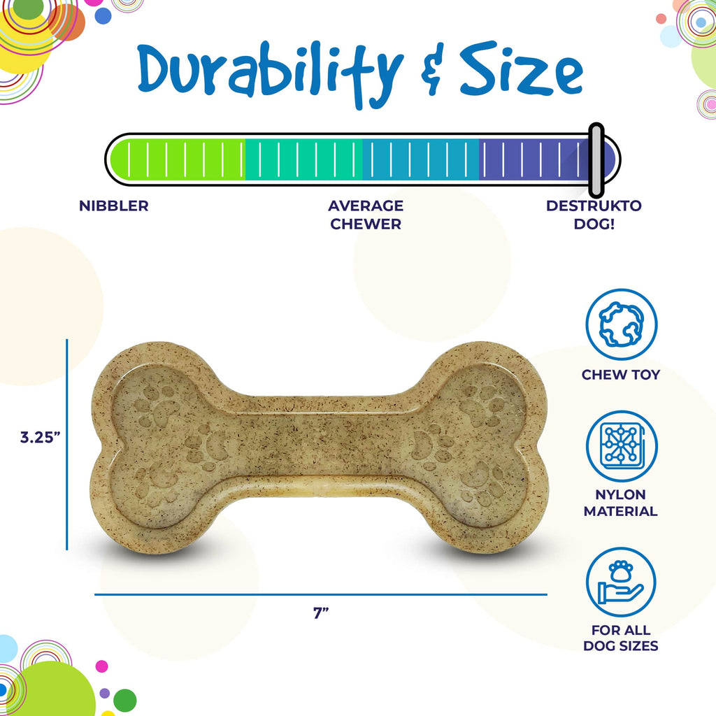 SodaPup Bone eChew Nylon Chew Toy - FurrowpetstoreToysSodaPup/True Dogs, LLC