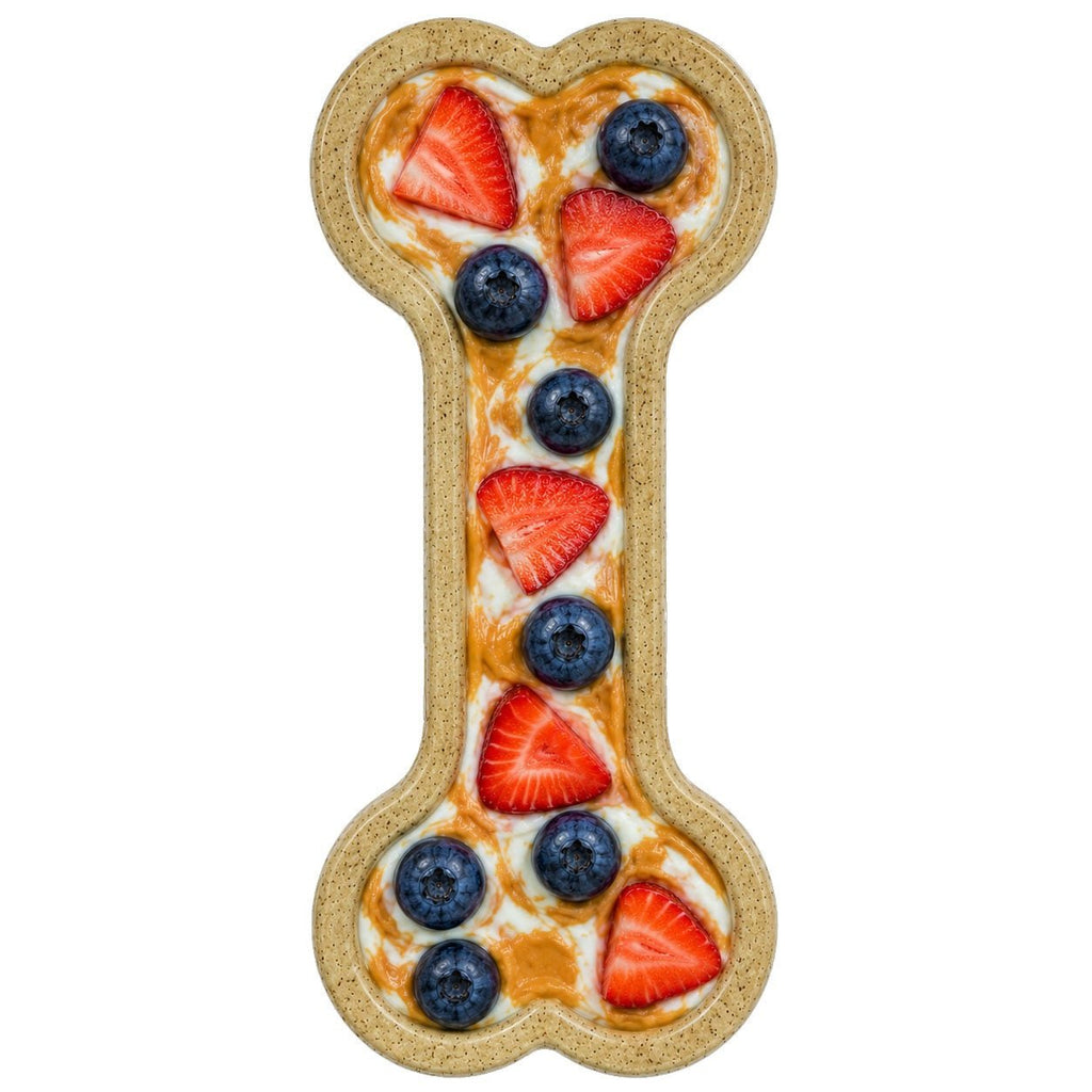 Brown SodaPup bone-shaped nylon dog chew toy