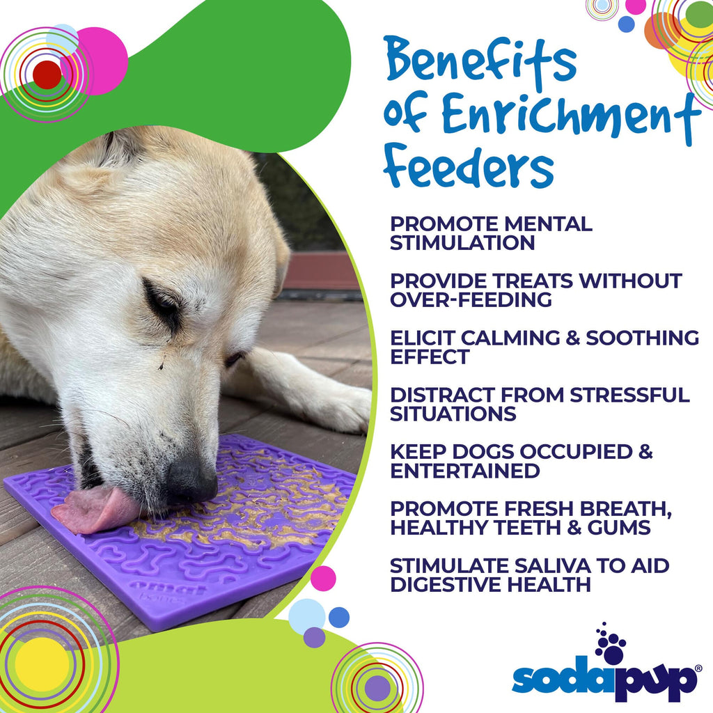 SodaPup Bones eMat Lick Mat for Dogs & Cats - FurrowpetstoreBowls, Feeding & EnrichmentSodaPup/True Dogs, LLC