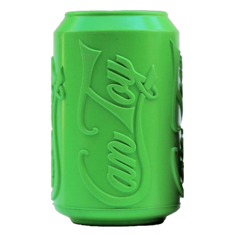 Soda can shaped rubber dog chew toy