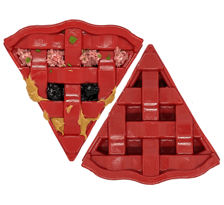 Red SodaPup cherry pie shaped nylon dog chew toy