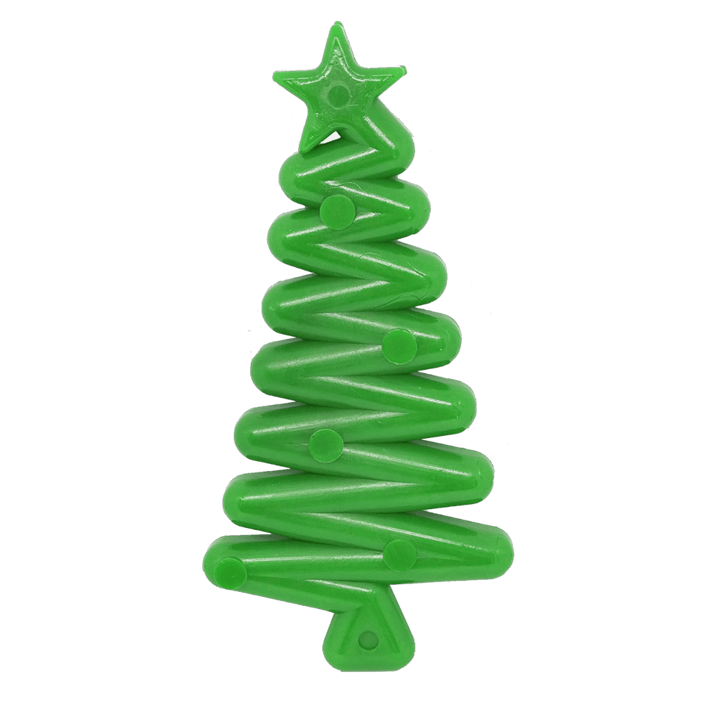 Green SodaPup Christmas tree shaped nylon dog chew toy