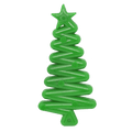 Green SodaPup Christmas tree shaped nylon dog chew toy