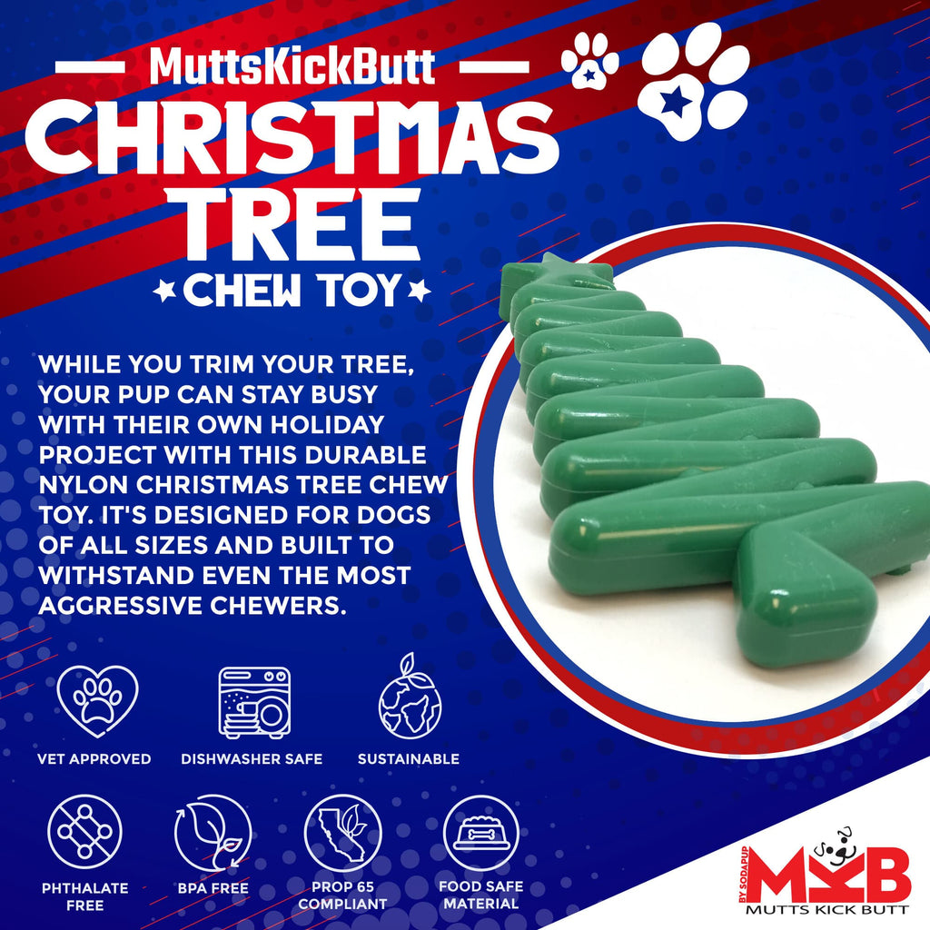 SodaPup Christmas Tree Nylon Chew Toy - FurrowpetstoreToysSodaPup/True Dogs, LLC