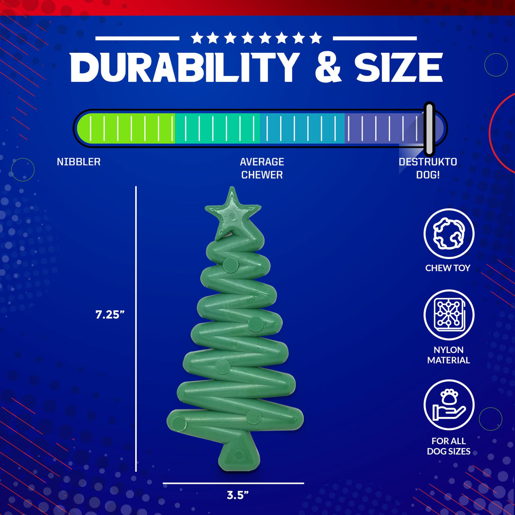 SodaPup Christmas Tree Nylon Chew Toy - FurrowpetstoreToysSodaPup/True Dogs, LLC