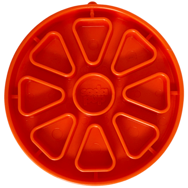 Orange SodaPup Citrus Softie eTray slow feeder