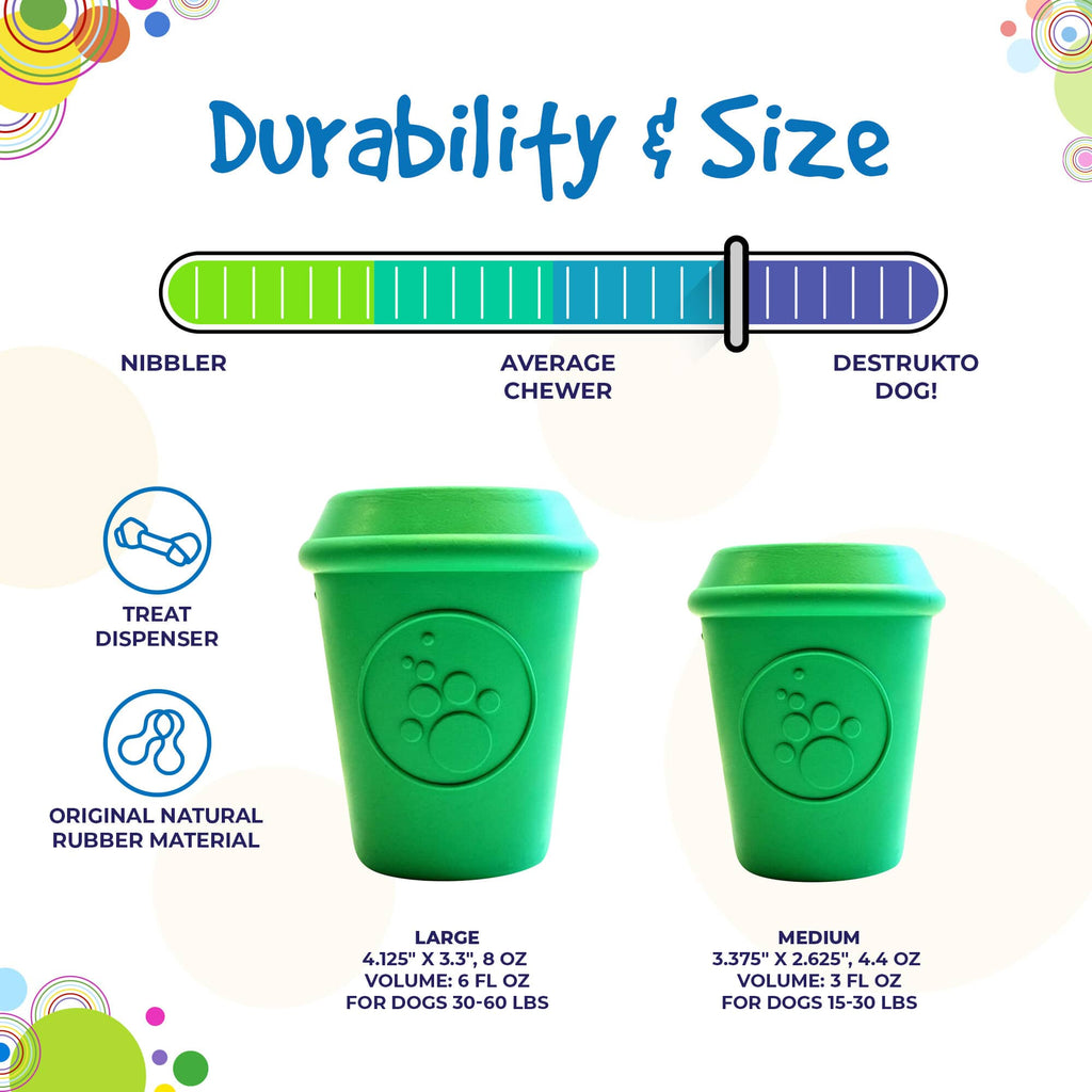 SodaPup Coffee Cup Treat Dispenser Toy - FurrowpetstoreBowls, Feeding & EnrichmentSodaPup/True Dogs, LLC