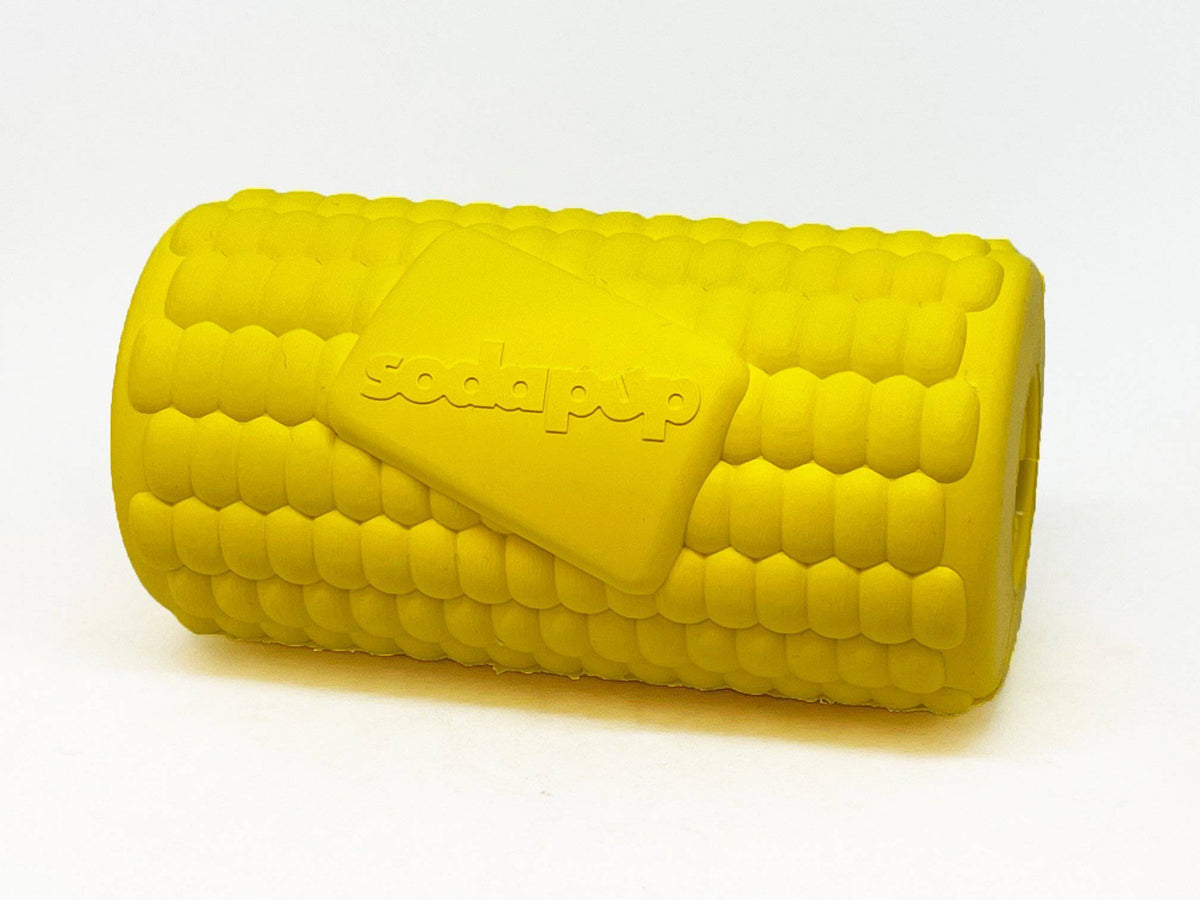 SodaPup Corn on the Cob Rubber Treat Dispenser - FurrowpetstoreBowls, Feeding & EnrichmentSodaPup/True Dogs, LLC