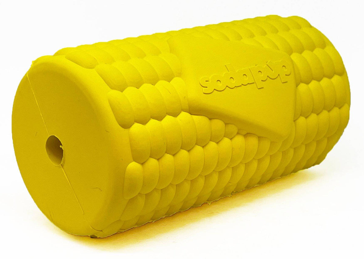 SodaPup Corn on the Cob Rubber Treat Dispenser - FurrowpetstoreBowls, Feeding & EnrichmentSodaPup/True Dogs, LLC