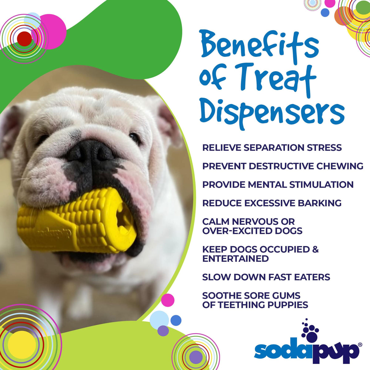SodaPup Corn on the Cob Rubber Treat Dispenser - FurrowpetstoreBowls, Feeding & EnrichmentSodaPup/True Dogs, LLC
