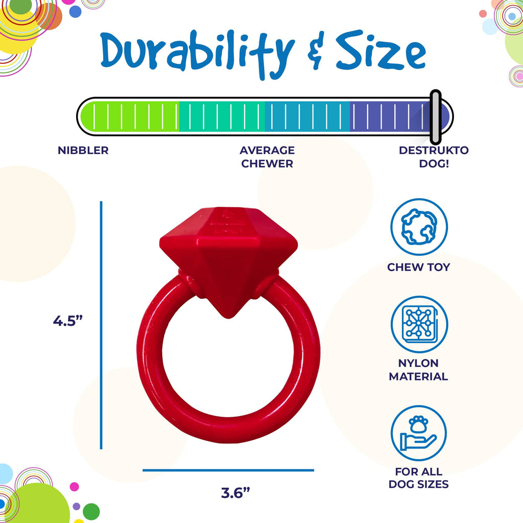 SodaPup Diamond Ring Nylon Puppy Teething Ring - FurrowpetstoreToysSodaPup/True Dogs, LLC