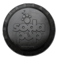 Black SodaPup Magnum Bottle Top Flyer rubber flying disc