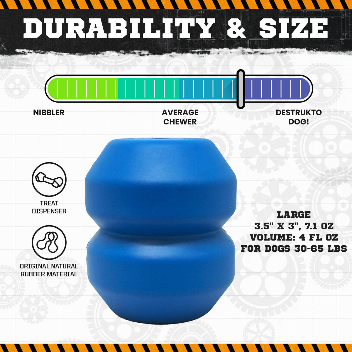SodaPup Double Trouble Dual-Chamber Treat Toy - FurrowpetstoreBowls, Feeding & EnrichmentSodaPup/True Dogs, LLC